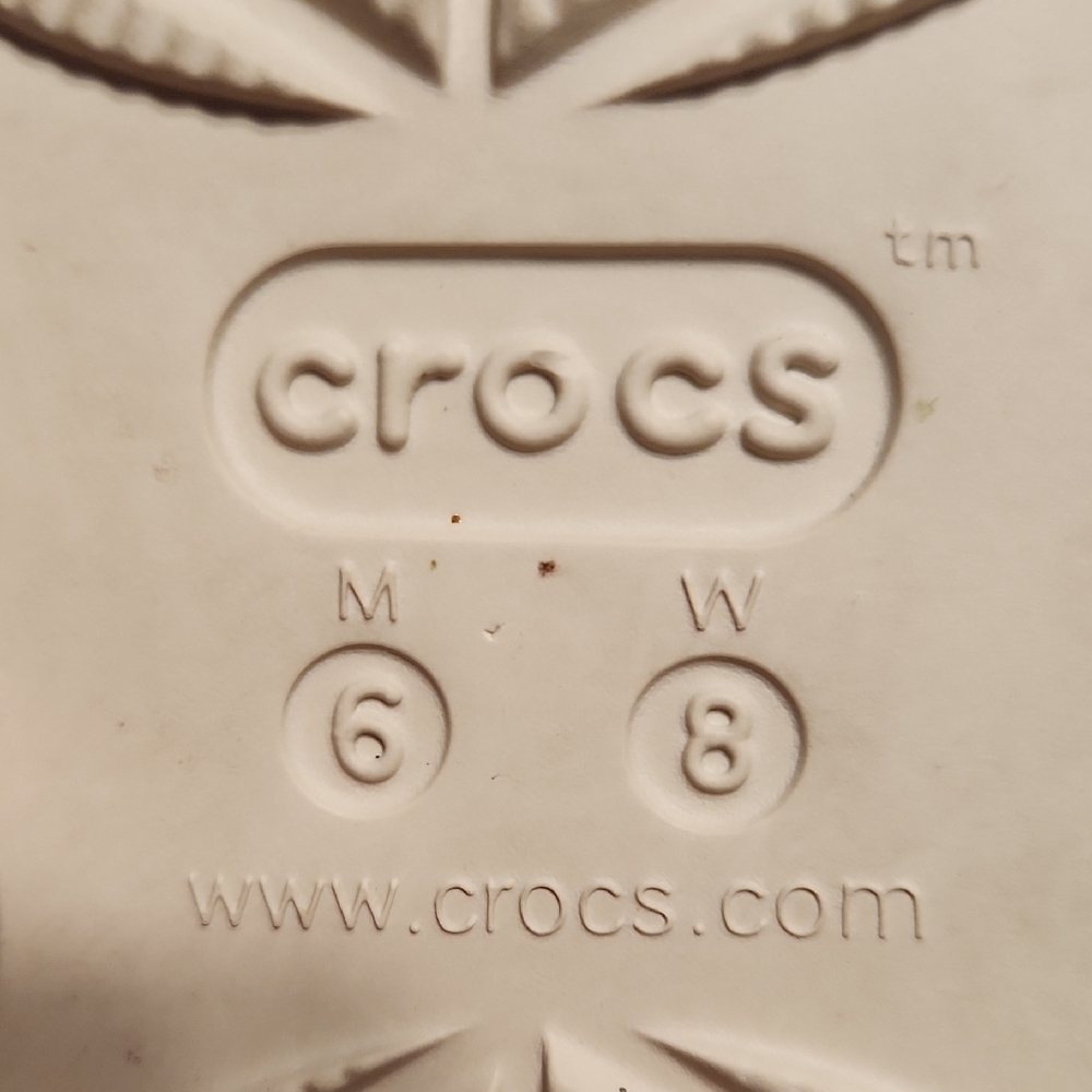CROCS Gold Metallic Sandals with Adjustable Straps - Picture 2 of 2